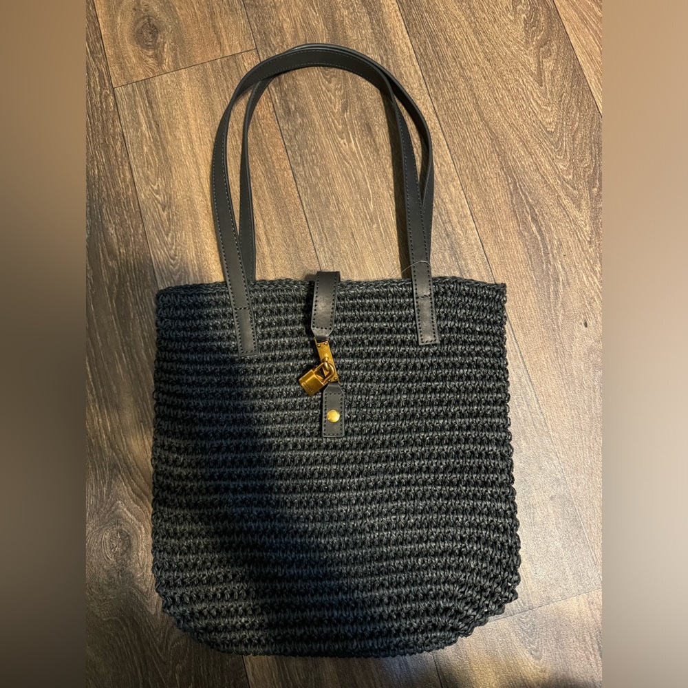 Kurt Geiger Brixton Raffia Tote Bag